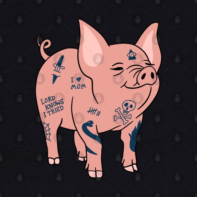 Tattooed Pig by isstgeschichte